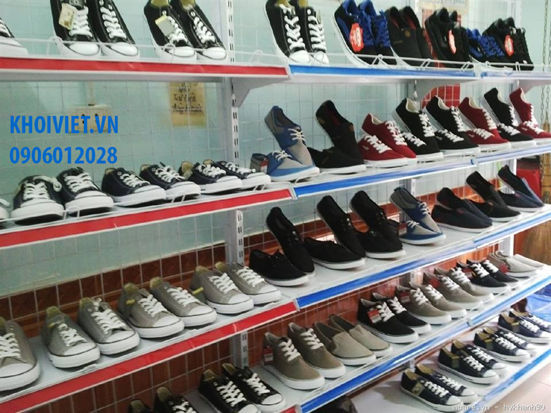 Giá kệ siêu thị để hàng giày dép